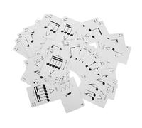 Garneck Cartes de Poker Rythme Musicales Flashcards Apprentissage pour Débutants Musique Outils de Notation Portable pour Étudiants et Professeurs Pratique Rythme et Musicale