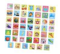 Garneck Cartes de Stimulation pour Bébés Jeu d'apprentissage Haut Contraste Éducatif Développement Cognitif 0-12 Mois Protection des Yeux 10 Cartes