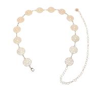 Garneck Ceinture Chaîne de Taille Bohème en Métal Doré Creux Ajustable Conchos pour Femme Accessoire Western pour Robes et Jeans Bijou de Ventre Élégant et Multifonction Style