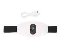 Garneck Ceinture de Massage Abdominale Électrique Blanche Masseur Abdominal Vibrant Portable en ABS Hypoallergénique Appareil Minceur pour Perte de Poids et Fitness à Domicile Usage