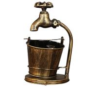 Garneck Cendrier De Robinet Accessoires Lui Rester Cendre Diffuseurs pour La Maison Poubelle De Bureau avec Couvercle Bac à Capteur Fumée Brûleur Faux Transparent Eucalyptus Le Fer