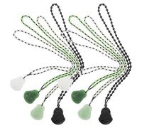 Garneck Chaîne de Pull Ethnique 8 Pièces Pendentif Bouddha en Perles Rondes Multicolores - Collier Long Unisexe pour Femmes et Hommes Style Vintage Bohème Accessoire Décoratif pour