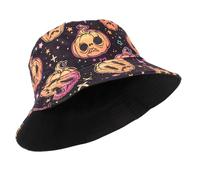 Garneck Chapeau Bob Femme Motif Citrouille Protection Solaire UV Style Décontracté et pour Plein Air