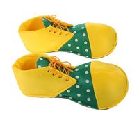 Garneck Chaussures Clown Adulte Moyenne avec Lacets Réglables pour Costume Halloween et Carnaval Femmes Hommes Durables et Réutilisables Accessoires de Déguisement Bouffon Colorés
