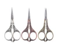 Garneck Ciseaux à Motif de Lys en Acier Inoxydable pour Broderie, Coupe sans Effort Poignée en Alliage de Zinc, pour Travaux Artisanaux et Découpe Précise