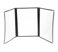 Garneck Classeur à Anneaux Transparent en Pvc Écologique, Couverture de Menu 3 Pages 6 Faces, Porte-menu Portable pour Restaurant, Dossier de Planification Personnelle, Protection Étanche