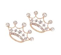 Garneck Clips De Ventilation Pour Voiture En Métal De Couronne Strass 2 Pièces Accessoires Décoration De Voiture Compatible Toutes Les Grilles D'aération Désodorisant