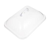 Garneck Cloche à Gâteau Carrée 31x24cm en Acrylique Transparent Poignée pour Desserts Et Fruits Couvercle Alimentaire pour Pique- Et