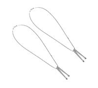 Garneck Collier à Breloques Baguette de Tambour en de 2 Pièces Chaîne de Cou Hip-Hop Pendentif Portable Mode Éléguante pour Présents