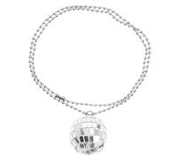 Garneck Collier Boule Disco Étincelant En Alliage Et Plastique, Accessoire De Fête Lumineux, Bijoux Décoratifs Pour Soirée Dansante Et Club, Taille Unique, Couleur Néon Multicolore