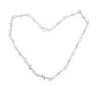 Garneck Collier Choker Fil de Barbelé Bijoux Punk Hip Hop Unisexe Accessoire de Mode Énonciateur pour Style Harajuku