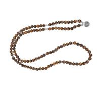 Garneck Collier de Perles Pierre avec Pendentif Lotus et Bracelet Élégant Accessoire de Mode pour Femmes