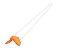Garneck Collier Fantaisie Poulet Frit Pour Adultes, Pendentif Aile De Poulet Orléans Brun Doré, Accessoire Hip-hop Léger, Décoration Fête Originale, Présent Amusant