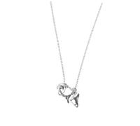 Garneck Collier Patins à Glace pour Femme avec Chaîne Alliage Pendentif Hockey Créatif Bijoux de Patinage pour Passionnés de Sport