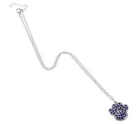 Garneck Collier Patte de Chien Ajustable à Cristaux Vintage Bijou Commémoratif pour Amoureux des Animaux Pendentif Empreinte de Chien ou Chat Collier Choker Confortable et Élégant