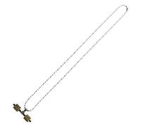 Garneck Collier Pendentif Haltère Alliage De Zinc Collier Breloque Haltère Ornement De Cou Pour Femme