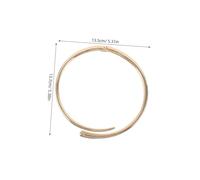 Garneck Collier Ras de Cou Métallique Ouvert Géométrique pour Femme Design Minimaliste à Fermeture à Ressort Élégant pour Fêtes et