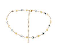 Garneck Collier Ras Du Cou Pour Femme Tour De Cou Marguerite En Alliage Léger Bijoux De Protection Le Mauvais Œil Pour Usage Quotidien Et Occasions Spéciales