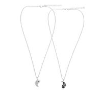 Garneck Collier Yin Yang Pour Couple Et Amis En Alliage Sûr Solide, Style Totem Tai Chi, Pendentifs Assortis Symbolisant L'amour Et L'amitié, Unisexe, Présent Pour Relation Intime