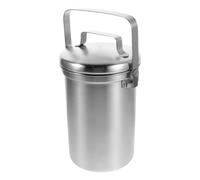 Garneck Composteur de Comptoir 3L en Acier Inoxydable avec Couvercle Anti-Odeurs Poubelle Cuisine Compacte pour Déchets Alimentaires Seau à Compost Métallique Hygiénique et Pratique