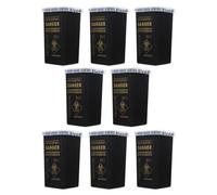 Garneck Conteneur Sécurisé pour Objets Tranchants de Tatouage 8 Pièces Boîte Noire 15X10 CM Poubelle à Aiguilles Usagées Collecte Hygiénique pour Salon et Laboratoire