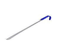 Garneck Corne de Chaussure Inox Longue avec Manche Plastique Ergonomique Outil Au Chaussage pour Personnes Âgées et Femmes Enceintes Design Incurvé Robuste Bleu