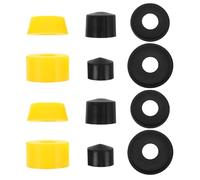 Garneck Coupelles de Pivot de Skateboard en PU Jaune Légères pour Trucks, Amortisseurs Anti-Vibrations, Accessoires de Maintenance pour Skateboard et Park Paths