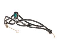 Garneck Couronne Baroque Rétro en Métal Doré Ancien Strass Verts Accessoire Coiffure pour Mariage Fête D’Halloween et Dîner Couvre-Chef Délicat pour Femme Coiffure Princesse Vintage