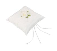 Garneck Coussin Porte Alliances Mariage Dentelle Blanche Coussin Doux pour Cérémonie Vintage et Plage