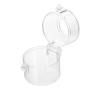 Garneck Couvercle de Protection Transparent pour Bouton Arrêt Urgence Boîtier Étanche pour Interrupteur Protège les Accidentelles Installation Facile et Large Compatibilité