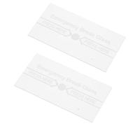 Garneck Couvercle D'interrupteur Résistance Haute Température en Verre de Sécurité Incendie Lot de 2pcs et Marquages Clairs, pour Alarme Incendie en Situations D'urgence