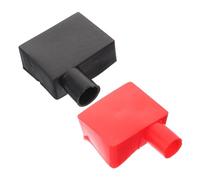 Garneck Couvre-borne Batterie Silicone Souple Protection des Bornes Auto Installation Facile sans Outil Adapté Plupart des Batteries Rouge et Noir