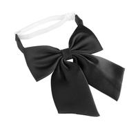 Garneck Cravate à nœud pré- en microfibre noire ajustable pour homme accessoire élégant pour fêtes et événements formels