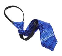 Garneck Cravate De Fête Cravate à Paillettes Hommes Cou Arc-en-ciel or Noeud Soi Fille Les Hommes Nouent D'hommes De Costume De Jeu De Rôle Blue Polyester