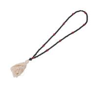 Garneck Croix Bois Chrétienne de Pompon Pendentif Antidérapant Chrétien et Collier Prière Orthodoxe 110 Perles Fiable pour Maison et Culte Religieux