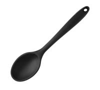 Garneck Cuillère de Cuisine Silicone Noire Petite et Résistante Chaleur pour Mélanger Assaisonner et Servir Ustensile Polyvalent Facile à Nettoyer Compatible Lave Gain de Place Cuisine