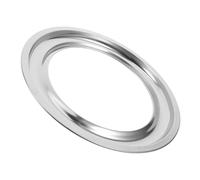 Garneck cuisinière à gaz brûleur de cuisinière électrique brûleur de cafetière bouclier robinet casseroles pour cuisinière électrique bacs à oeil de poêle Acier inoxydable Silver