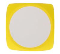 Garneck Dé à Écrire Vierge EVA Jaune à Coins Arrondis pour Jeux | Surface Effaçable, Prise en Main Facile, Toucher Souple, Activités Scolaires et Fêtes, Format Unique