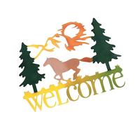 Garneck Décoration Murale Métal Représentant Un Cheval Au Galop Suspension Décorative Pour Intérieur Cadeau Pour Fêtes