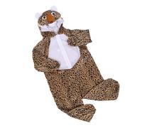 Garneck Déguisement Léopard Garçon et Filles M 110-120 Cm - Combinaison Intégrale 100% Polyester - Costume D'animal pour Filles Anniversaire, Fête Jungle, Cosplay et Spectacle Scolaire