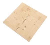 Garneck Dessous de Verre Résistants à la Chaleur en Bois Lot de 4 Forme Puzzle Créatif pour Protection de Table Coussins en Bois Résistants la Chaleur, Maison et Diverses Occasions