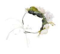 Garneck Diadème Floral pour Mariée Accessoire de Cheveux Élégant Fleurs Artificielles pour Mariage Fête et Événements Spéciaux