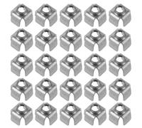 Garneck Écrous à Insert Fileté M6 pour Tube Carré 15x15 Mm, 200 Pcs, Inserts Métalliques Soudables pour Tubes Carrés en Tôle, Fixation Solide pour Ossature Métallique et