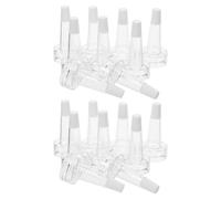 Garneck Embouts Compte-Gouttes en Plastique Transparent Forme Trompette pour Flacons 20 Lot de 200 Pièces Dosage Précis pour Laboratoire Hôpital et Soins Personnels