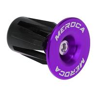 Garneck Embouts De Guidon De Vélo Violet Alliage Aluminium, Filetage M4 x 34 Mm Convient Aux Guidons 22-24 Mm pour VTT Et Vélos Pliants