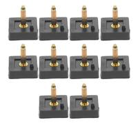 Garneck Embouts de Talon Carrés Noirs 16mm X 16mm en Pvc Lot de 5 Paires D'épingle à Talon pour Réparation Renforts Résistants Silencieux et Pratiques pour Reparation Chaussure