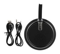 Garneck Enceinte sans Fil Portable Noire avec Lecteur de Carte mémoire Petite Enceinte d’extérieur multifonctionnelle Haut-Parleur Compact pour Ordinateur Caisson de Basses Puissant