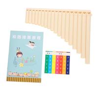 Garneck Ensemble de 18 Flûtes de Pan en Do pour Débutants Instrument Traditionnel en Résine pour L'Enseignement Musical en École