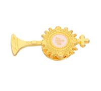 Garneck Épingle de Communion Première, Broche Croix Calice en Métal Émaillé, Accessoire Religieux pour Vêtements, Présent Première Communion Fille, Décoration Festive Élégante