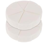 Garneck Éponge à Maquillage en Latex Blanc Triangulaire Lot de 2 Application Confortable pour Usage Humide ou Sec